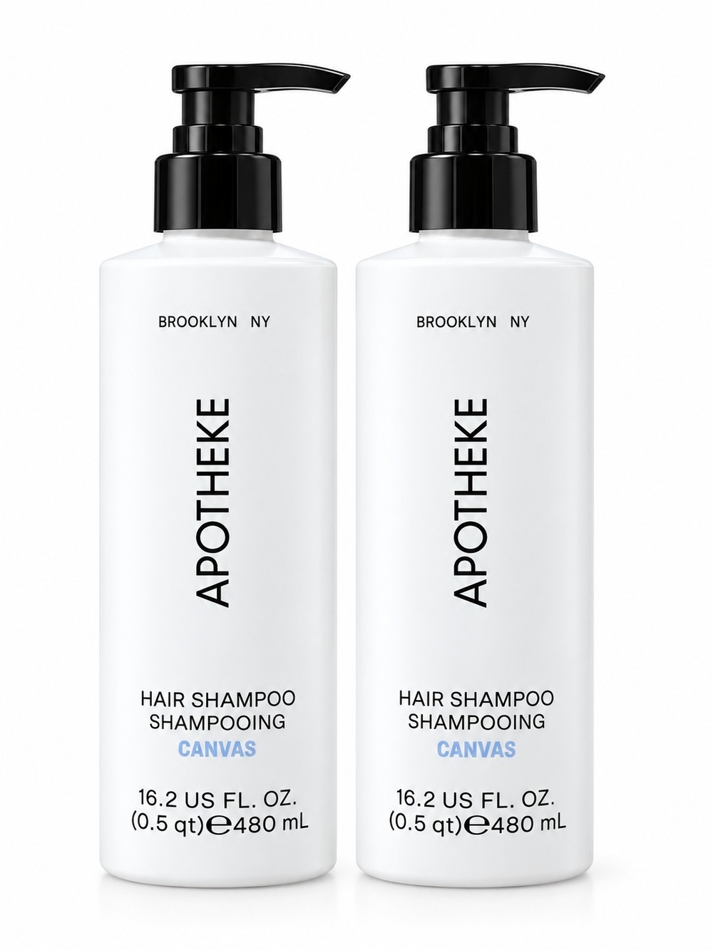 Apotheke Canvas Hair Shampoo - White 16.2 Fl Oz (Set of 2)
